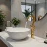 Robinet de lavabo en forme de cygne