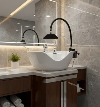 Robinet d'eau de Spa de tête Mobile de Circulation de cascade de…