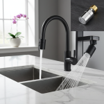 Tête de Pulvérisation Rotative pour Robinet de Cuisine, Aérateur, Extension, Buse Filtrante, Modes Touristes, T-shirts d&rsquo;Eau, 360 °