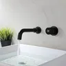 Robinet de salle de bains en laiton noir – vue 1