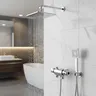 Mitigeur thermostatique mural douche chromé…