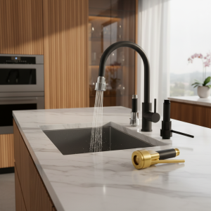 Tête de pulvérisation pour robinet de cuisine, bec de remplacement, économie d&rsquo;eau