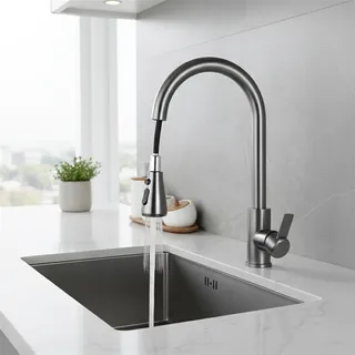 Robinets de cuisine en acier inoxydable 304