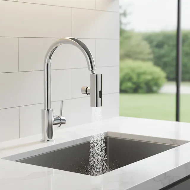 Robinet de cuisine cascade flux pulvérisateur tête…