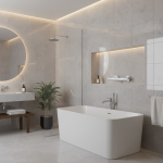 Senlesen-Robinets thermostatiques chromés pour baignoire et douche, pour centre commercial, poignée murale pour touristes