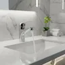 Robinet de lavabo de salle de bains chromé à…
