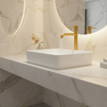 Robinet de lavabo en or brossé, robinet de salle de bains, robinet d&rsquo;évier de salle de bains, pont à trou unique, lavage Vintage, mitigeur chaud et froid, grue