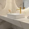 Robinet de lavabo en or brossé – vue 1