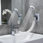 Pommeau de douche de salle de bains, robinet d&rsquo;eau de lavabo, douche externe, filtre de maintien de toilette, buse Flexible, costume de lavage des cheveux, artefact de maison, douche