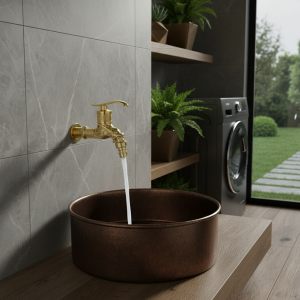 Robinet d&rsquo;extérieur sculpté mural en alliage de Zinc, robinet Antique de lavabo de jardin, robinet de vadrouille de jardin décoratif, évier extérieur