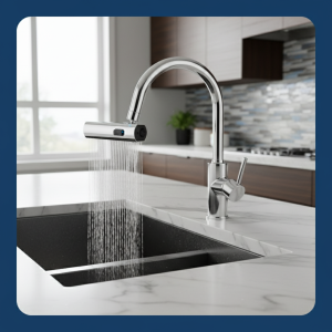 Cascade de cuisine, robinet rotatif universel à trois niveaux, Anti-Base, dispositif d&rsquo;eau dieu, dispositif d&rsquo;extension de robinet chaud et froid pour la maison