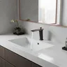 Robinets de lavabo en or Rose noir