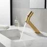 Robinet laiton brossé or monotrou mitigeur poignée… – vue 1