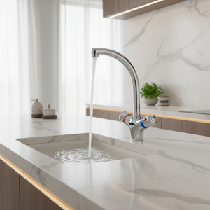 Robinet Thermostatique Flexible pour Cuisine, Bec à Comcussion, Chaud et Froid, Bassin Robinet Thermostatique Flexible pour Cuisine, Bec à Comcussion, Chaud et Froid, Bassin