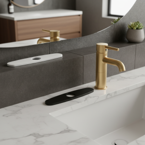 Écusson de montage inutilisé pour évier de maison, couvercle de trou, plaque de pont, accessoires de cuisine, bassin