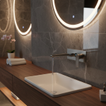 VGX robinets de lavabo dissimulés cartouche intégrée mitigeur de lavabo robinet de salle de bains robinet de lavabo gastronomique robinet d&rsquo;eau chaude et froide en laiton