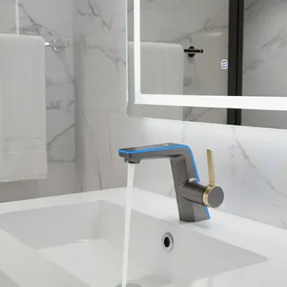 Robinet de lavabo à affichage de la température haut de gamme