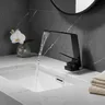 Robinet lavabo monocommande cascade noir mat acier… – vue 1