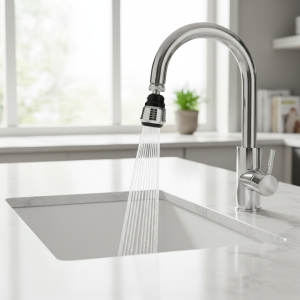 Robinet d&rsquo;économie d&rsquo;eau, barboteur de cuisine, filtre haute pression, pomme de douche rotative à 360 degrés, buse de filtre, accessoires de salle de bains