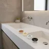 Robinet de lavabo d'évier en cuivre – vue 1
