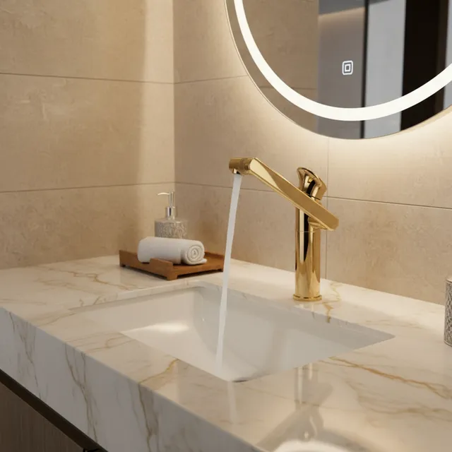 Mitigeur lavabo monocommande monotrou laiton massif…