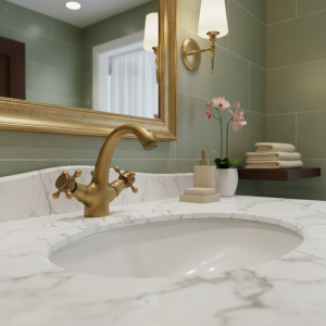 Robinet d’évier Vintage doré, robinets de lavabo à Double poignée, robinet d’eau monté sur le pont, robinet de lavabo de salle de bains rétro en laiton, accessoires pour la maison Robinet d’évier Vintage doré, robinets de lavabo à Double poignée, robinet d’eau monté sur le pont, robinet de lavabo de salle de bains rétro en laiton, accessoires pour la maison