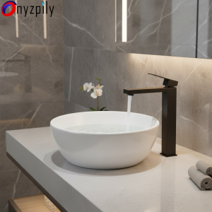 Robinet de lavabo de salle de bains noir mat, mélangeur froid et chaud en acier inoxydable, mitigeur d’évier monté sur le pont, grue de salle de bains, robinetterie cascade Robinet de lavabo de salle de bains noir mat, mélangeur froid et chaud en acier inoxydable, mitigeur d’évier monté sur le pont, grue de salle de bains, robinetterie cascade