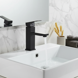 HOBasin-Robinet de centre commercial en acier inoxydable, cuisson noire, évier chaud et froid, 304 HOBasin-Robinet de centre commercial en acier inoxydable, cuisson noire, évier chaud et froid, 304