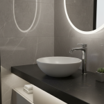 Robinet de lavabo de salle de bains en laiton chromé de luxe, robinet de lavabo moderne monté sur le pont avec Valve en céramique Anti-fuite, contrôle de l&rsquo;eau chaude/froide