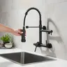 Robinet de cuisine noir – vue 1