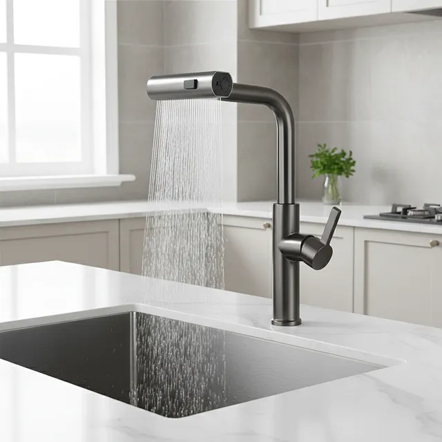 Robinet de cuisine grande cascade bec extractible…