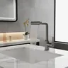 Robinets de lavabo de salle de bains en acier inoxydable – vue 1