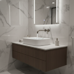 Robinet de salle de bains, robinet d&rsquo;eau chaude et froide en alliage de cuivre, robinet de lavabo domestique monté sur le pont, robinet de comptoir de toilette à Rotation universelle