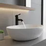 Robinet noir de style minimaliste en acier…