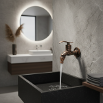 Robinet extérieur décoratif de Machine à laver en Bronze Antique, robinet de jardin Vintage, robinet de vadrouille mural en alliage de Zine