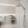 Pommeau douche effet pluie grand diamètre…