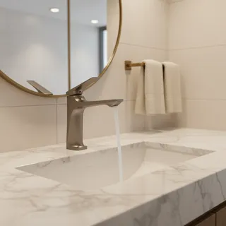 Robinet de lavabo en cuivre