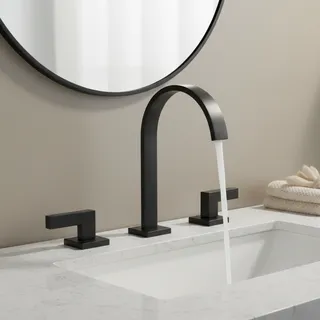 Robinet de lavabo de salle de bains noir