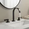 Robinet de lavabo de salle de bains noir – vue 1