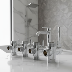 Adaptateur d&rsquo;interrupteur d&rsquo;évier de cuisine, séparateur, inverseur, vanne à 3 voies, connecteur de robinet d&rsquo;eau, toilette, bidet, douche, nouveau, Chr15, Chr20, 1/2 « , 3/4 »