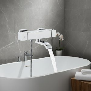 Vanne thermostatique murale pour baignoire, température constante, robinet d’eau chaude et froide, robinet de centre commercial Vanne thermostatique murale pour baignoire, température constante, robinet d’eau chaude et froide, robinet de centre commercial