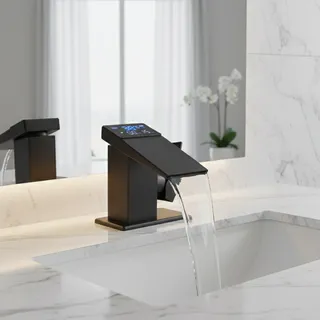 Robinet d'évier de lavabo à affichage numérique intelligent