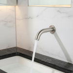 HOANCEES-Robinet d&rsquo;Eau Froide en Acier Inoxydable, Évier Mural F/05 et à Pression Tactile, pour Toilette