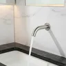Robinet Mural Lavabo Acier Inoxydable Brossé Nickel… – vue 1