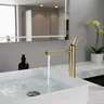 Robinet moleté Robinet de lavabo en or…