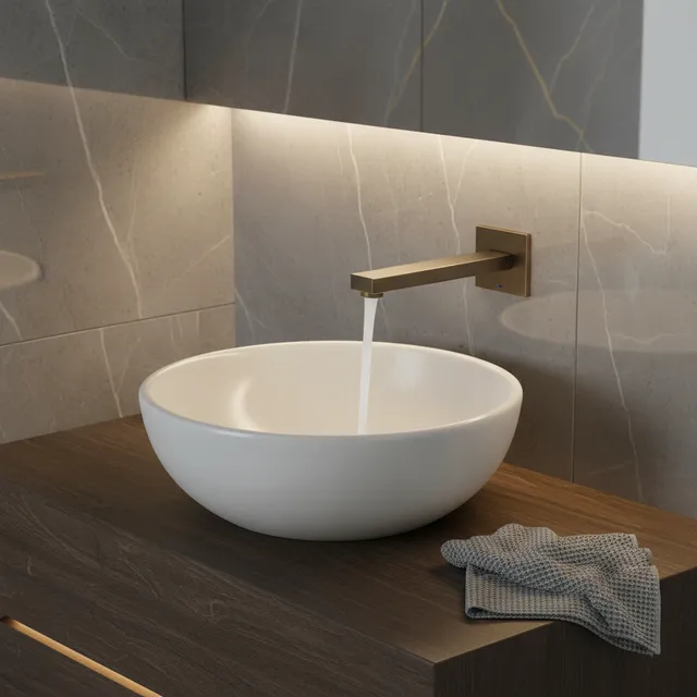Robinet de salle de bains en bronze/noir/or…