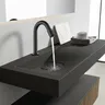 Bagnolux robinet vasque noir mat laiton massif col cygne… – vue 1
