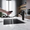 Robinet de lavabo de salle de bains noir