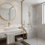 Tuyau de douche flexible en laiton, dégradbrossé, 150cm, G1/2, accessoires de bain, douchette à main Nzh03