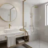 Tuyau douche flexible laiton brossé 150cm fileté… – vue 1